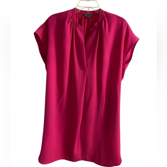 Vince shift tunic mini dress fuschia sleeveless with pockets Medium - Picture 1 of 9